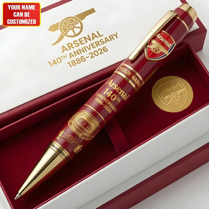 Personalized Arsenal FC 140th Anniversary Edition Ballpoint Pen (1886- 2026)