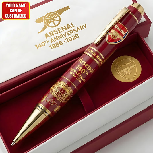 Personalized Arsenal FC 140th Anniversary Edition Ballpoint Pen (1886- 2026)