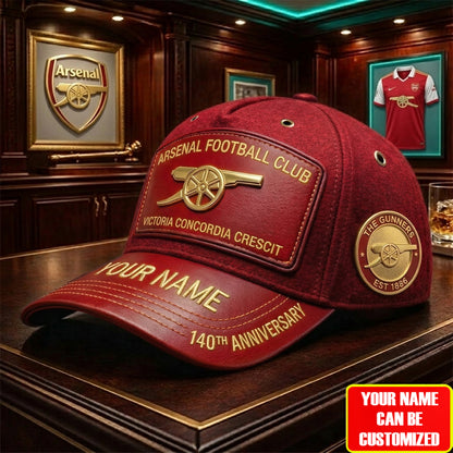 Personalized Arsenal The Gunners Classic Cap Est 1886 (1886-2026)