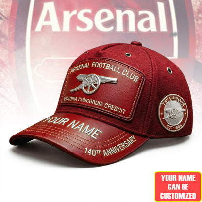 Personalized Arsenal The Gunners Classic Cap Est 1886 (1886-2026)