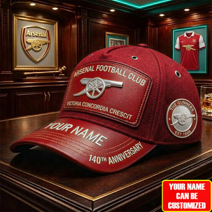 Personalized Arsenal The Gunners Classic Cap Est 1886 (1886-2026)
