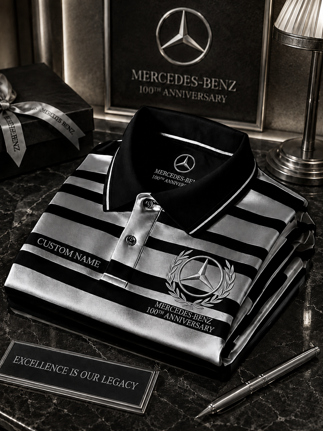 Personalized Merc 100th Anniversary Luxury 3D Full Printing Set , Shirt , Hoodie , Short , Polo , hawaii