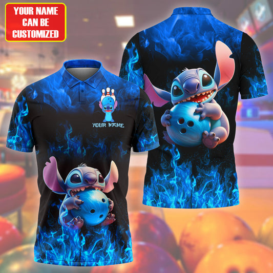 Personalized Name ST Bowling Fire All Over Printed Unisex Shirt Q130502