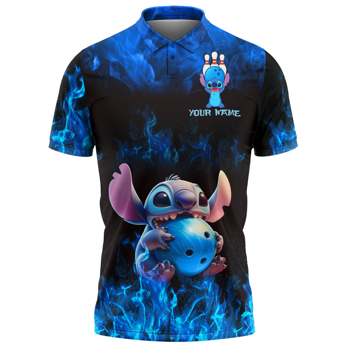 Personalized Name ST Bowling Fire All Over Printed Unisex Shirt Q130502