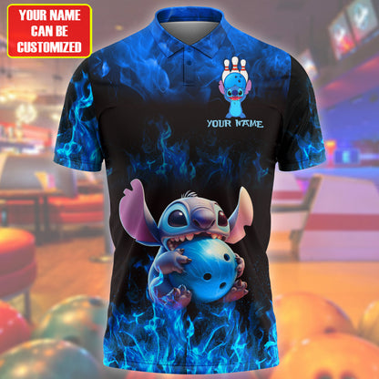 Personalized Name ST Bowling Fire All Over Printed Unisex Shirt Q130502