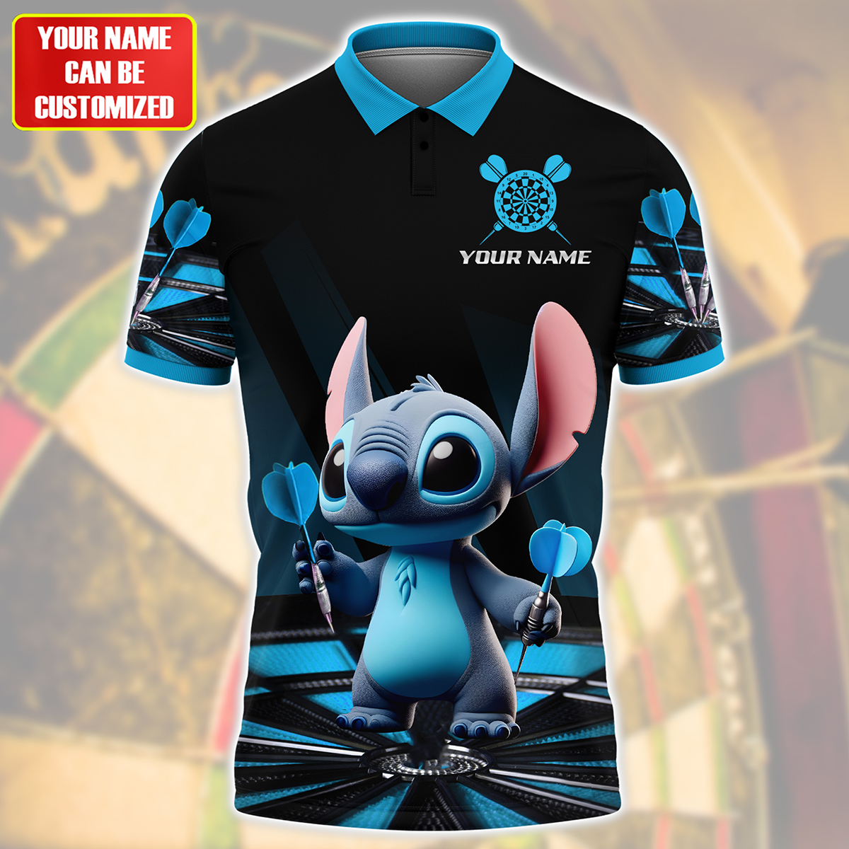 Personalized Name St Darts Q3 Teal Version All Over Printed Unisex Shirt Q130503