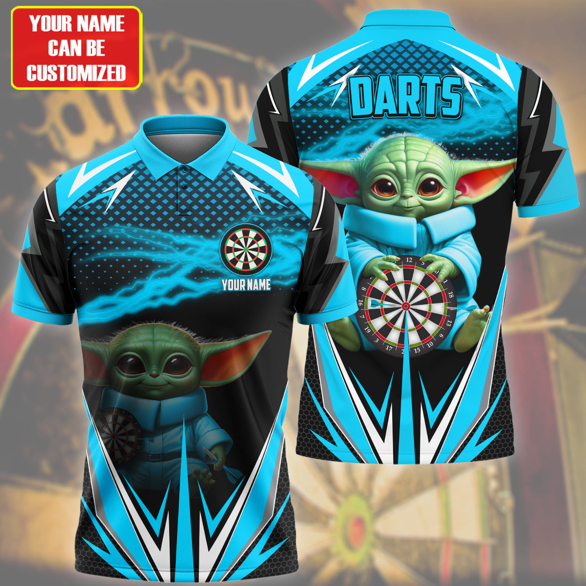 Personalized Name Yd Darts Q5 Teal Version All Over Printed Unisex Shirt Q130505