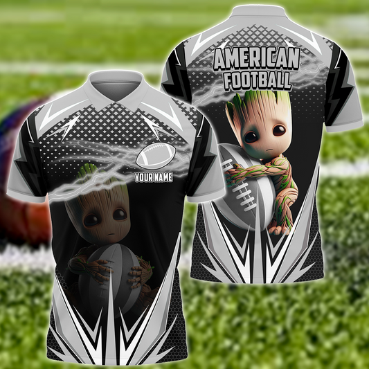 Personalized Name Gr Football Black Version All Over Printed Unisex Shirt Q130607