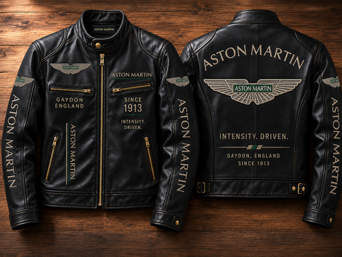 AS Since 1913 Vintage Collar Leather Jacket