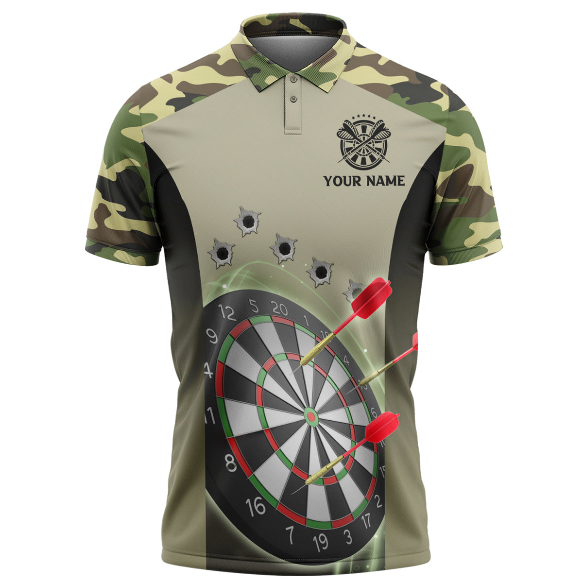 Personalized Name TMNT Darts Camo Version All Over Printed Unisex Shirt Q130703