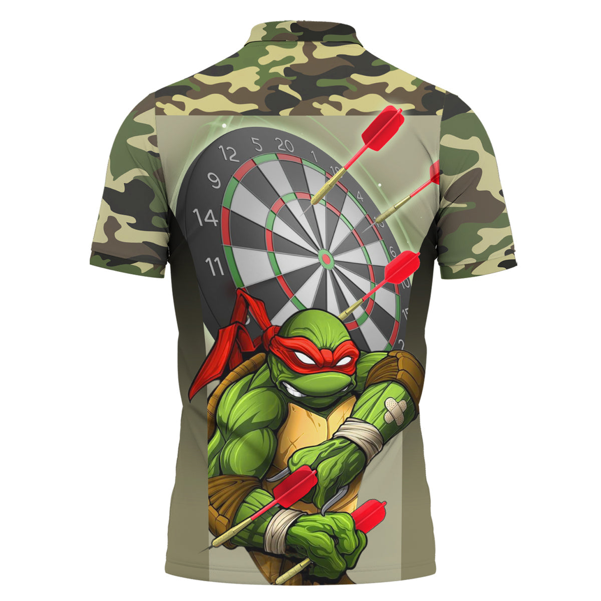 Personalized Name TMNT Darts Camo Version All Over Printed Unisex Shirt Q130703