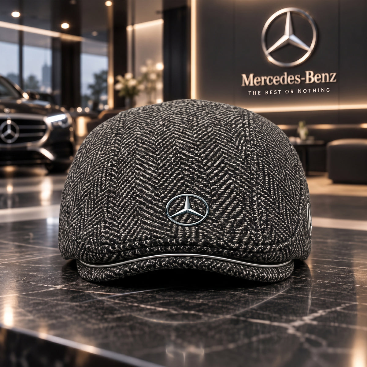 Merc Luxury Herringbone 2026 Ivy Cap, Flat Cap