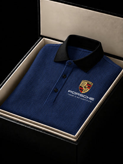 Personalized Pors Waffle Knit 2026 Polo Shirt