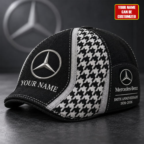 Personalized Merc 100TH Anniversary Ivy Cap, Flat Cap (1926-2026)