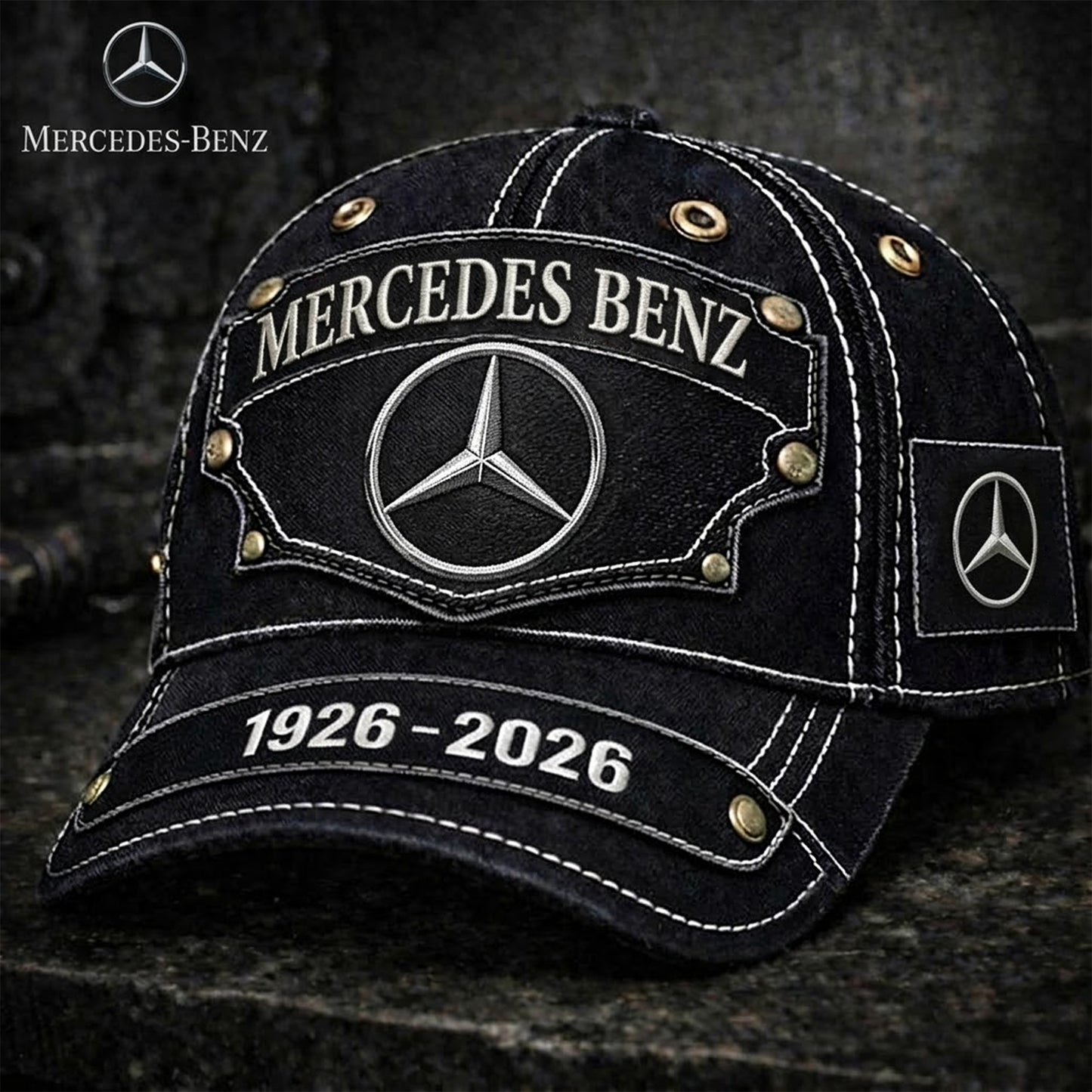 Merc 100th Anniversary Premium Vintage Classic Cap (1926-2026)