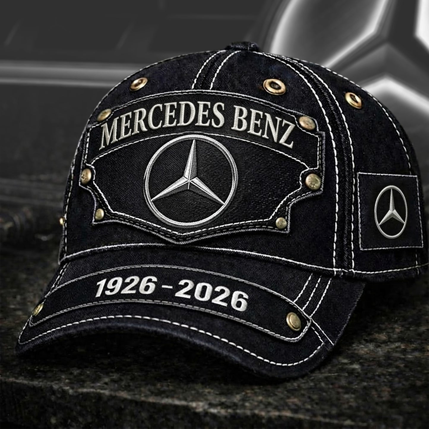 Merc 100th Anniversary Premium Vintage Classic Cap (1926-2026)
