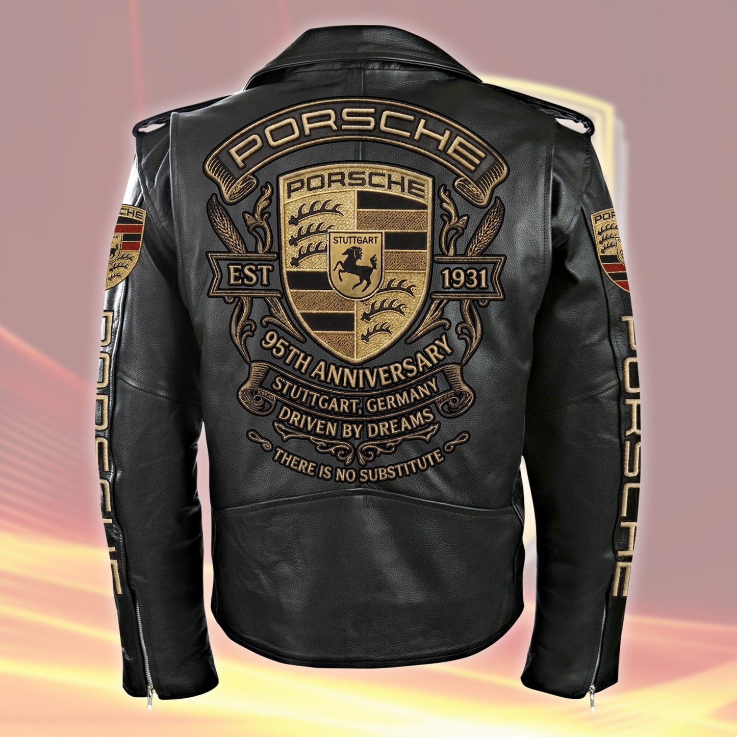 Pors 95th Anniversary Zipper Vintage Leather Jacket (1931-2026)