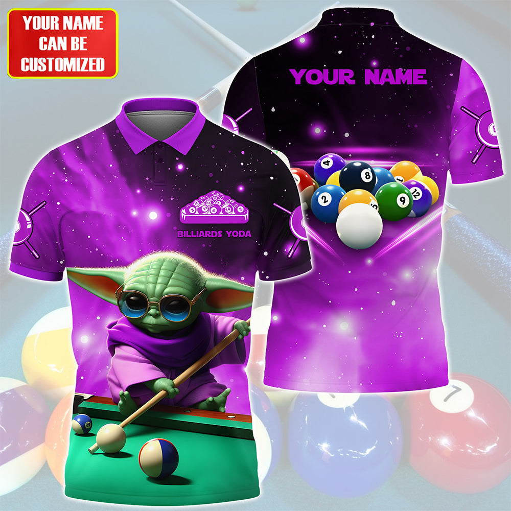 Personalized Name Purple Yd Billiards All Over Printed Unisex Shirt Q140501