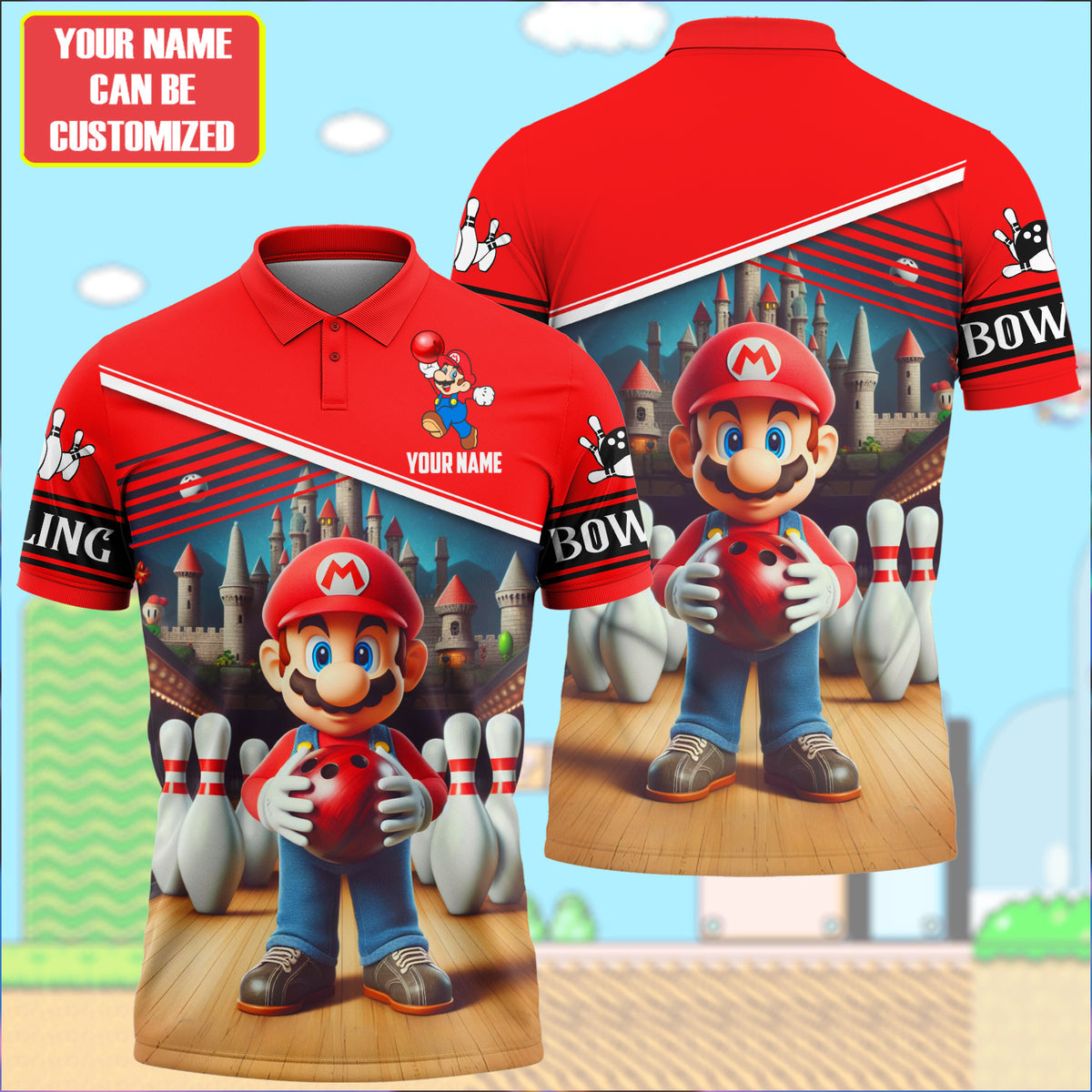 Personalized Name Mar Bowling All Over Printed Unisex Shirt Q140504