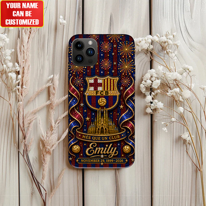 Barca FC Glitter- Personalized Barca Full Print Phone Case