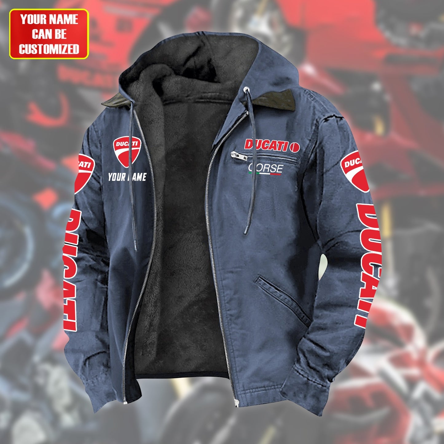 Personalized DCT Fur lining Paddle Jacket