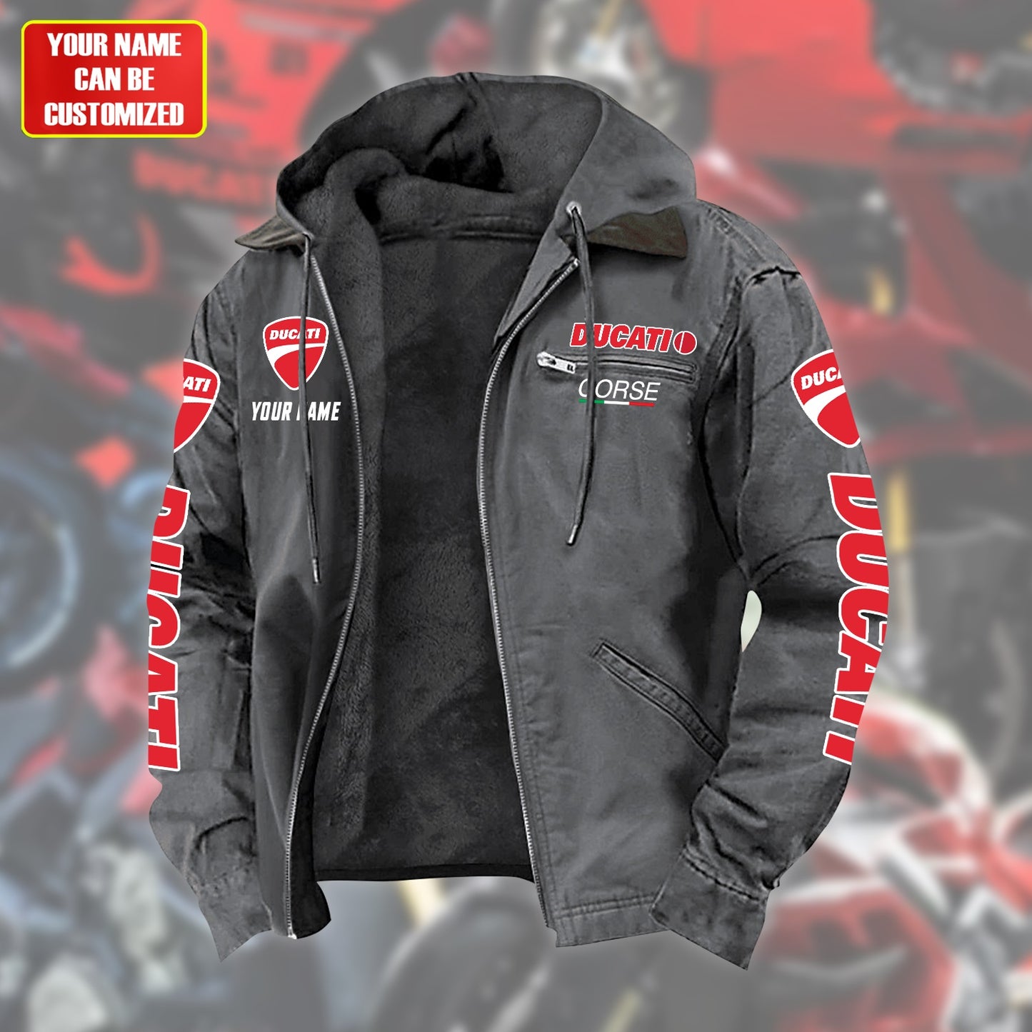 Personalized DCT Fur lining Paddle Jacket
