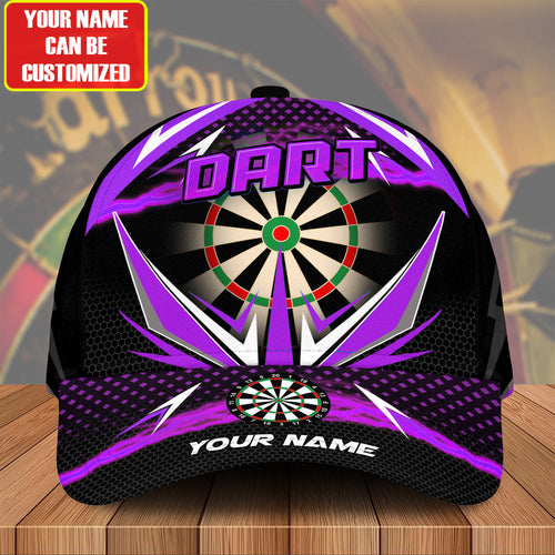 Personalized Name Purple Darts Classic Cap Q150304