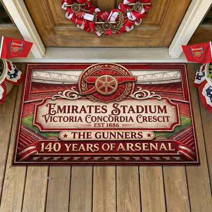 Arsenal Stadium 140th Anniversary Home Doormat (1886-2026)