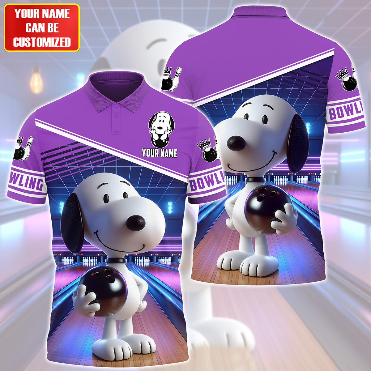 Personalized Name Snp Bowling Q2 All Over Printed Unisex Shirt Q150503