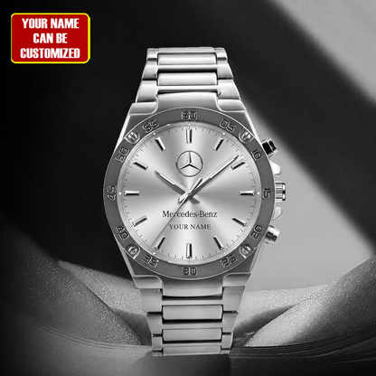 Personalized Merc Elegant Dial Steel Watch