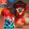 Personalized Name Red St Billiards All Over Printed Unisex Shirt Q150602