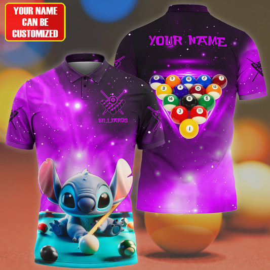 Personalized Name Purple St Billiards All Over Printed Unisex Shirt Q150602