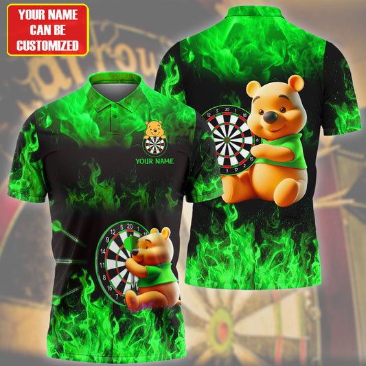 Personalized Name Green Wtp Darts Fire All Over Printed Unisex Shirt Q150603