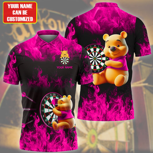 Personalized Name Pink Wtp Darts Fire All Over Printed Unisex Shirt Q150603