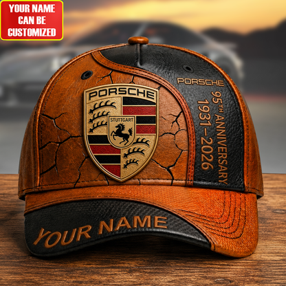 Personalized Pors 95TH Anniversary Leather Classic Cap