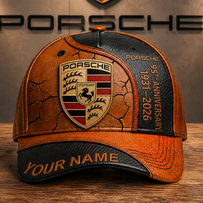 Personalized Pors 95TH Anniversary Leather Classic Cap