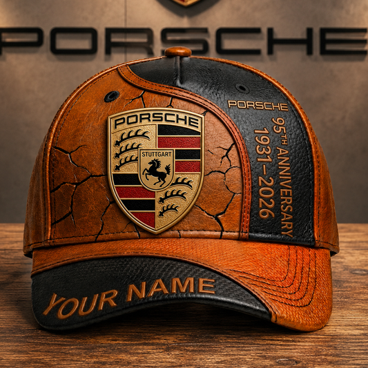 Personalized Pors 95TH Anniversary Leather Classic Cap