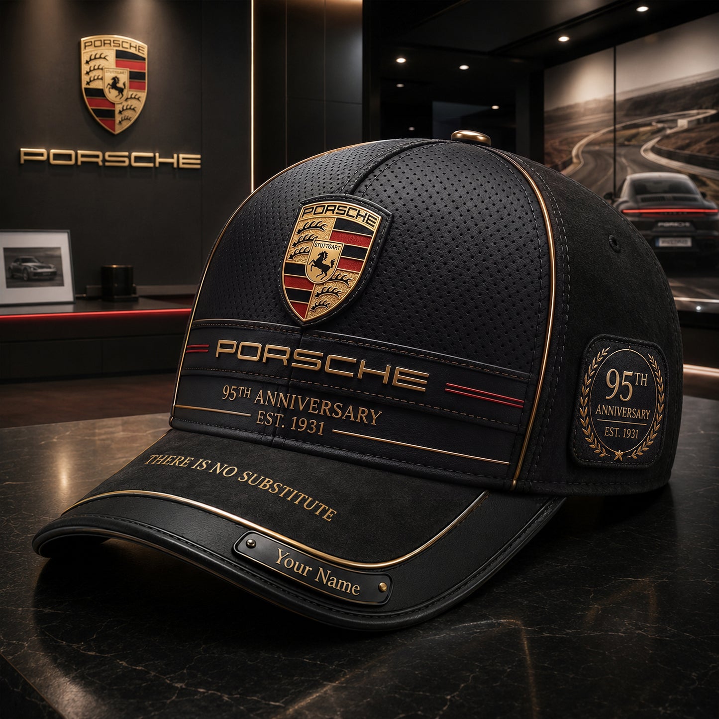 Personalized Pors Vintage 95TH Anniversary Leather Classic Cap V4 (1931-2026)
