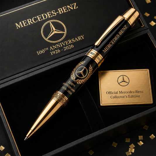 Merc 100TH Anniversary Luxury Pattern 100TH Ballpoint Pen (1926- 2026)