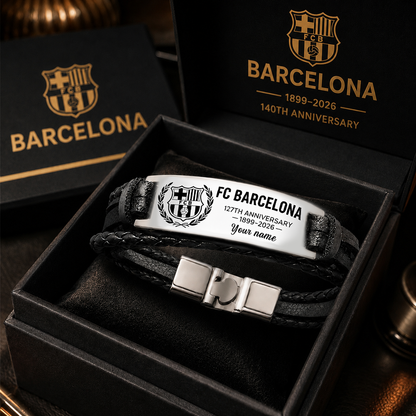 Barca FC 127TH Anniversary Personalized Handmade Bracelet Gift For Fans (1899-2026)