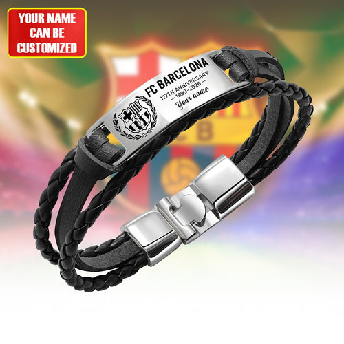 Barca FC 127TH Anniversary Personalized Handmade Bracelet Gift For Fans (1899-2026)