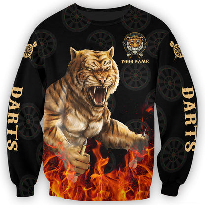 Personalized Name Darts Tiger All Over Printed Unisex Shirt Q150805