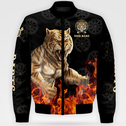 Personalized Name Darts Tiger All Over Printed Unisex Shirt Q150805