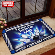 Bowling Funny Personalized Doormat Q150911