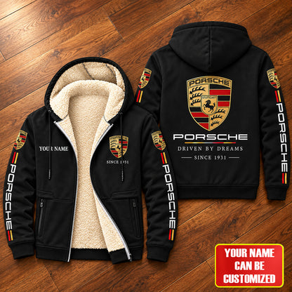 Personalized Pors 2026 Fleece 3D Unisex Hooded Jacket