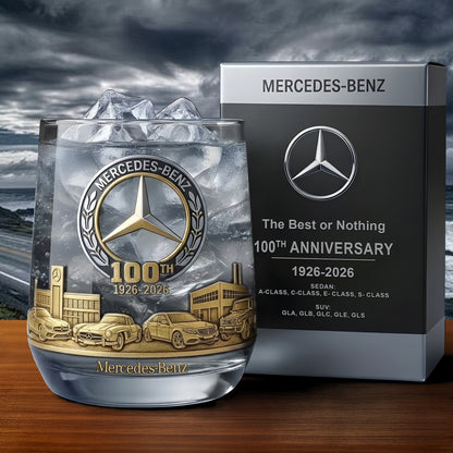 Personalized Merc 100th Anniversary Whisky , Merc Whiskey Glass, Holiday Gifts