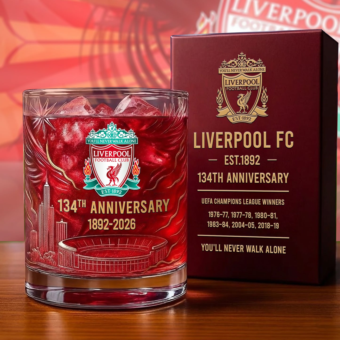 Personalized LVP 134 Years Anniversary Whisky , LVP Whiskey Glass V6