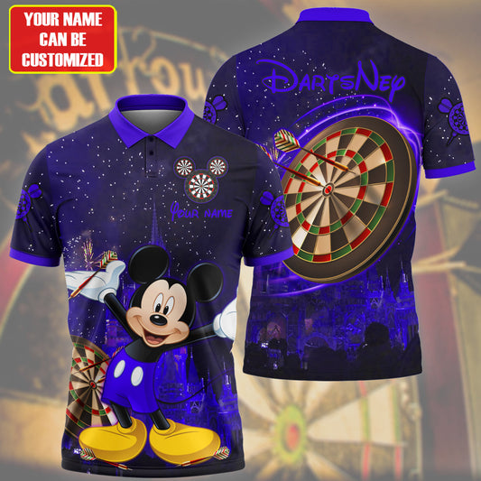Personalized Name Mk Darts Q4 Blue Version All Over Printed Unisex Shirt Q160302