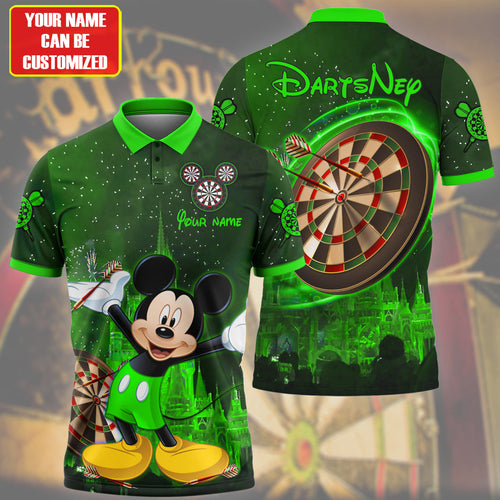 Personalized Name Mk Darts Q4 Green Version All Over Printed Unisex Shirt Q160302