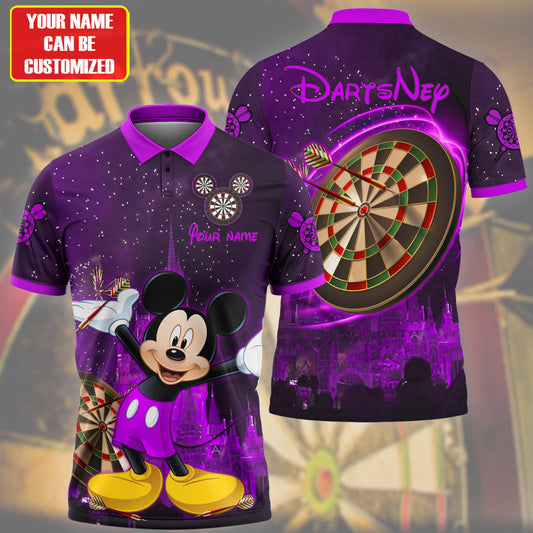 Personalized Name Mk Darts Q4 Purple Version All Over Printed Unisex Shirt Q160302